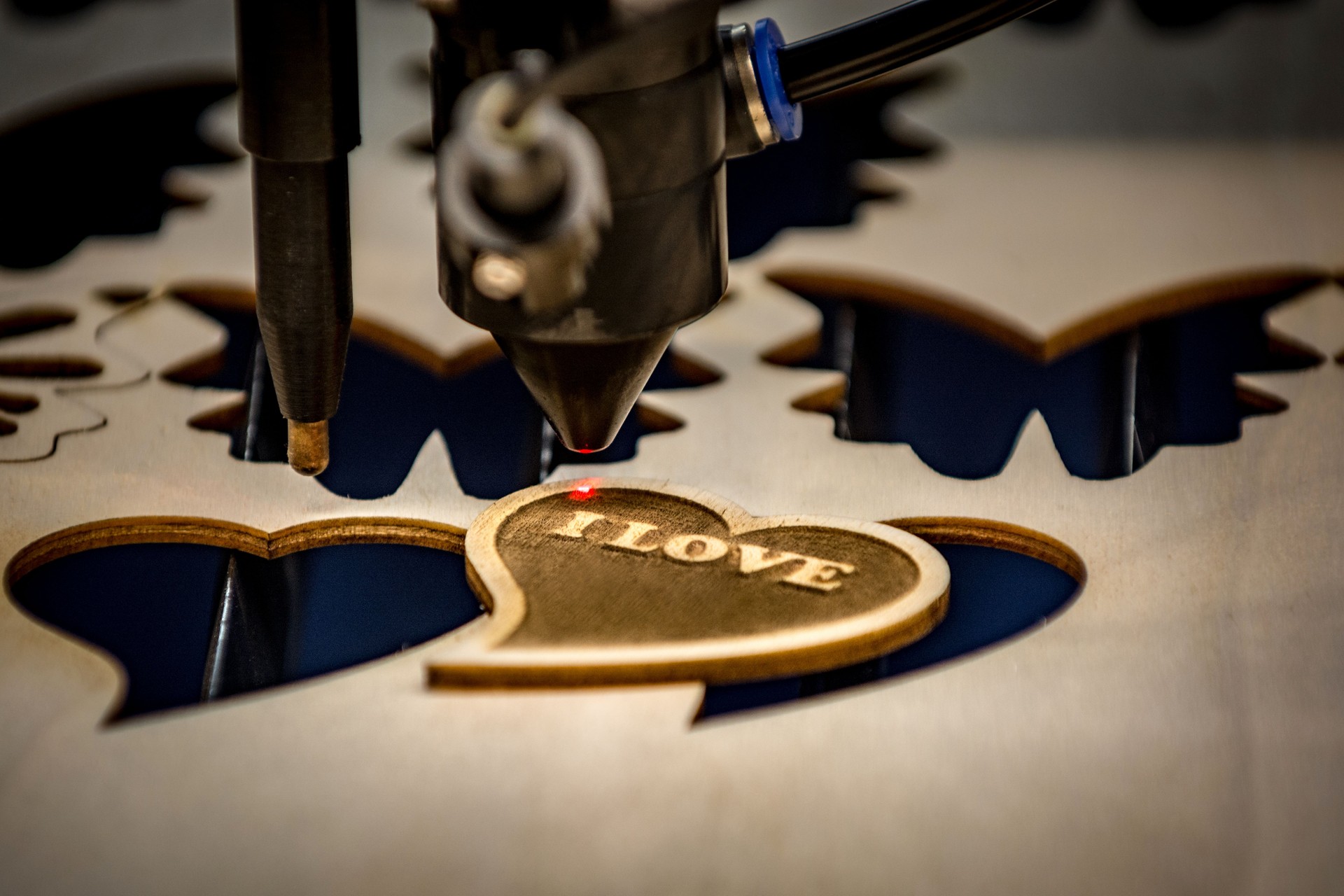 Laser engraving and cutting machine